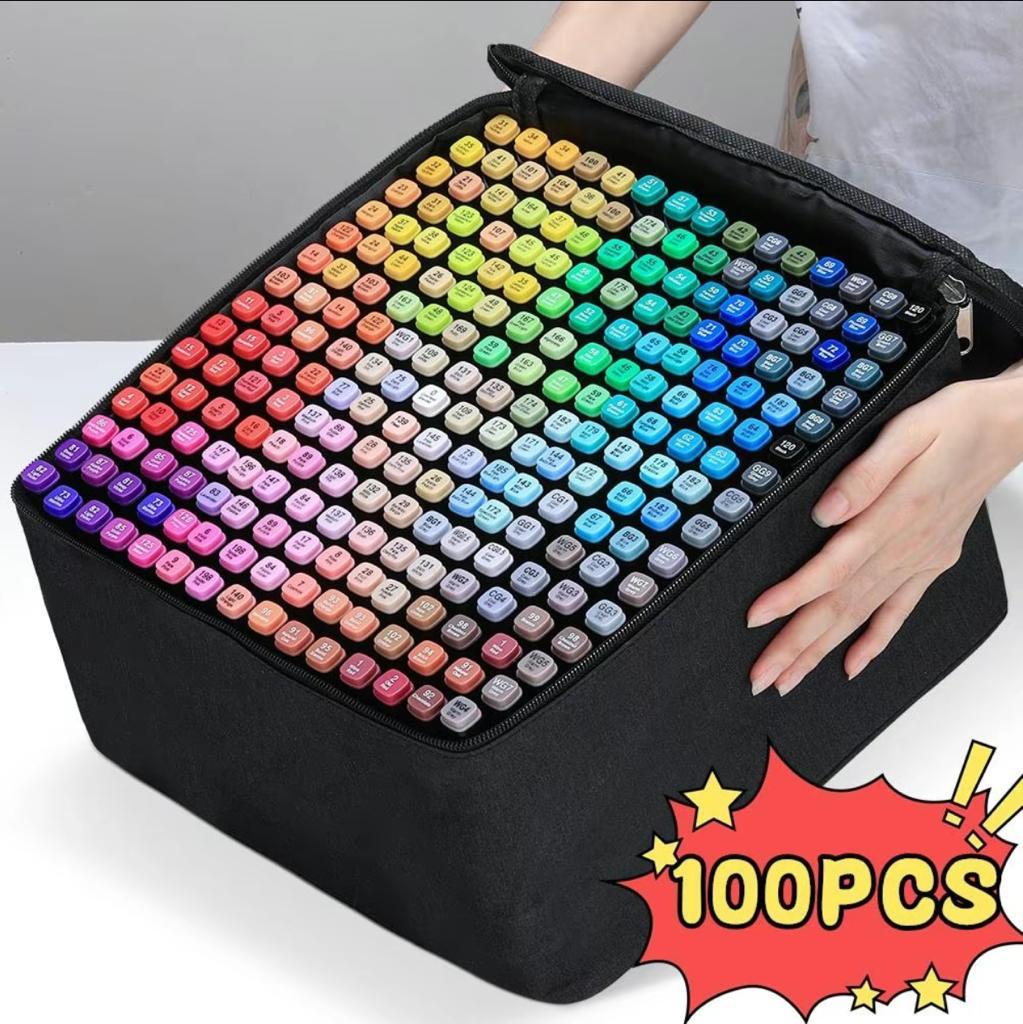 Professional Dual-Tip Alcohol Graphic Marker Set