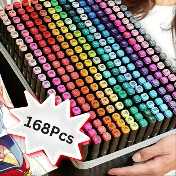 Professional Dual-Tip Alcohol Graphic Marker Set