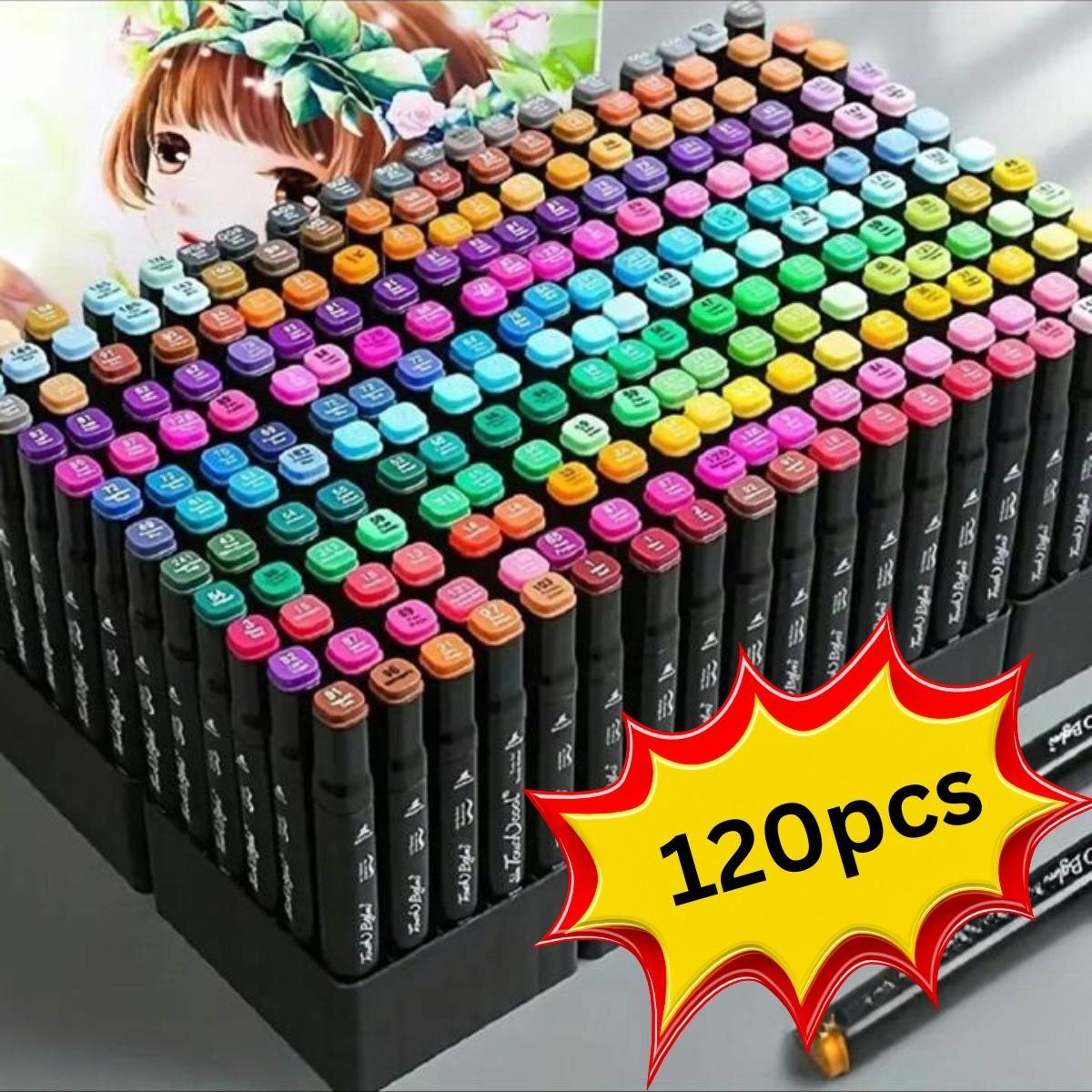 Professional Dual-Tip Alcohol Graphic Marker Set